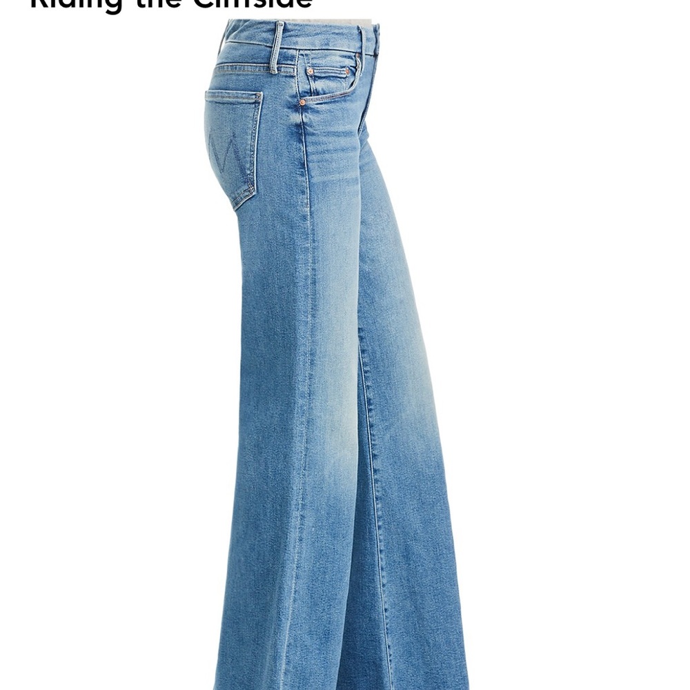 Mother Roller High Rise Wide Leg jeans — so flattering! EUC